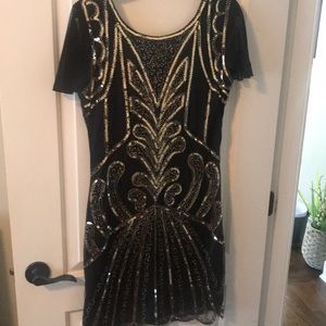 1920s flapper dress. WORN only once. Size Large.